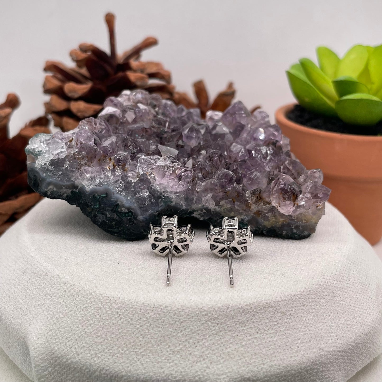 925 Sterling Silver Colorstone Earrings