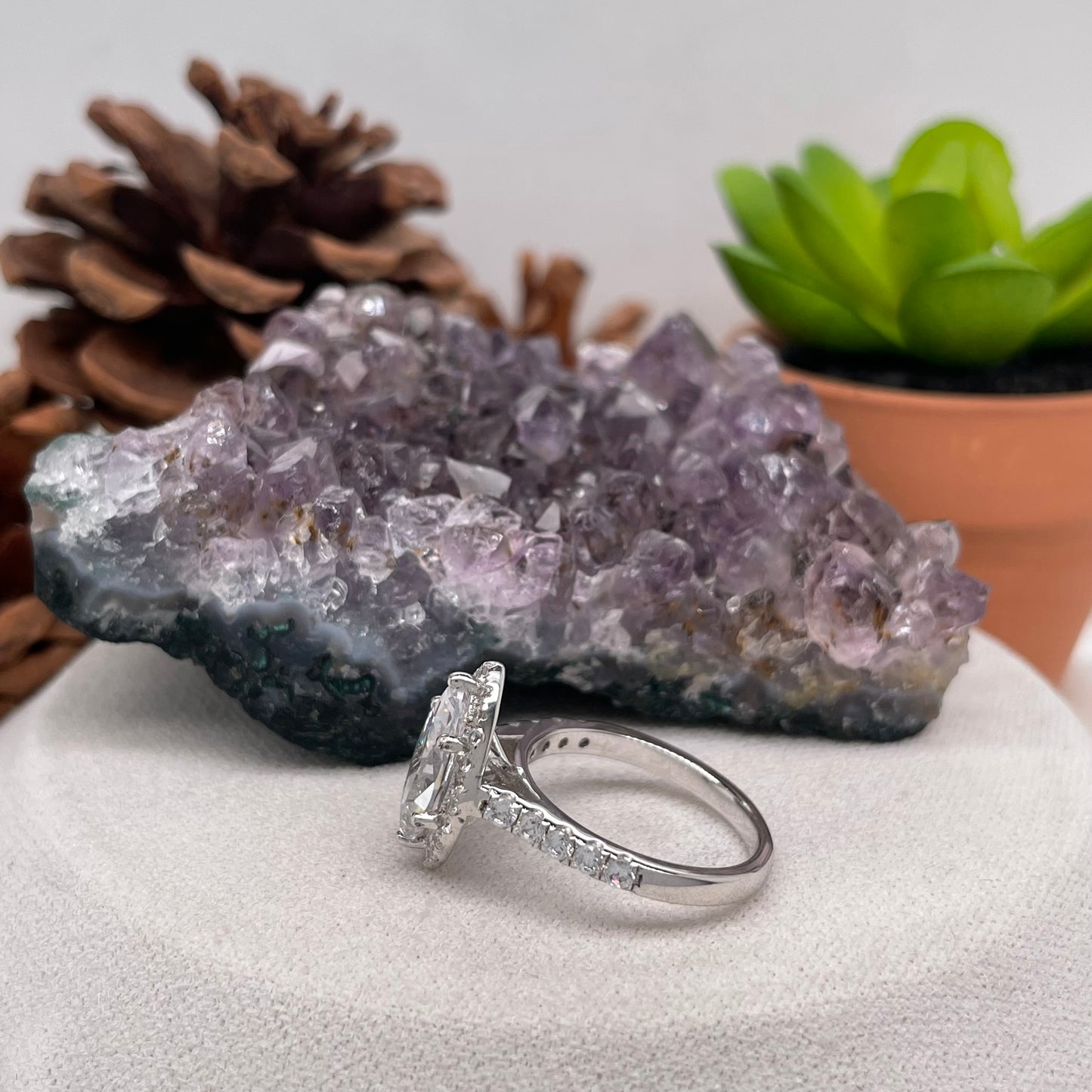 0.48 Carat Pear Shape Brilliant Engagement Ring CENTER STONE Is NOT Included