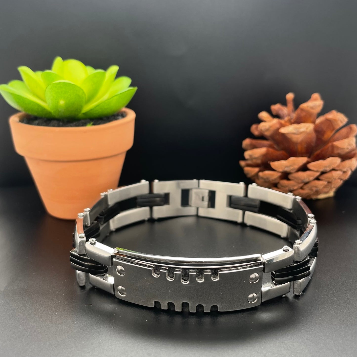 Personalized Mens Bracelets Stainless #3101