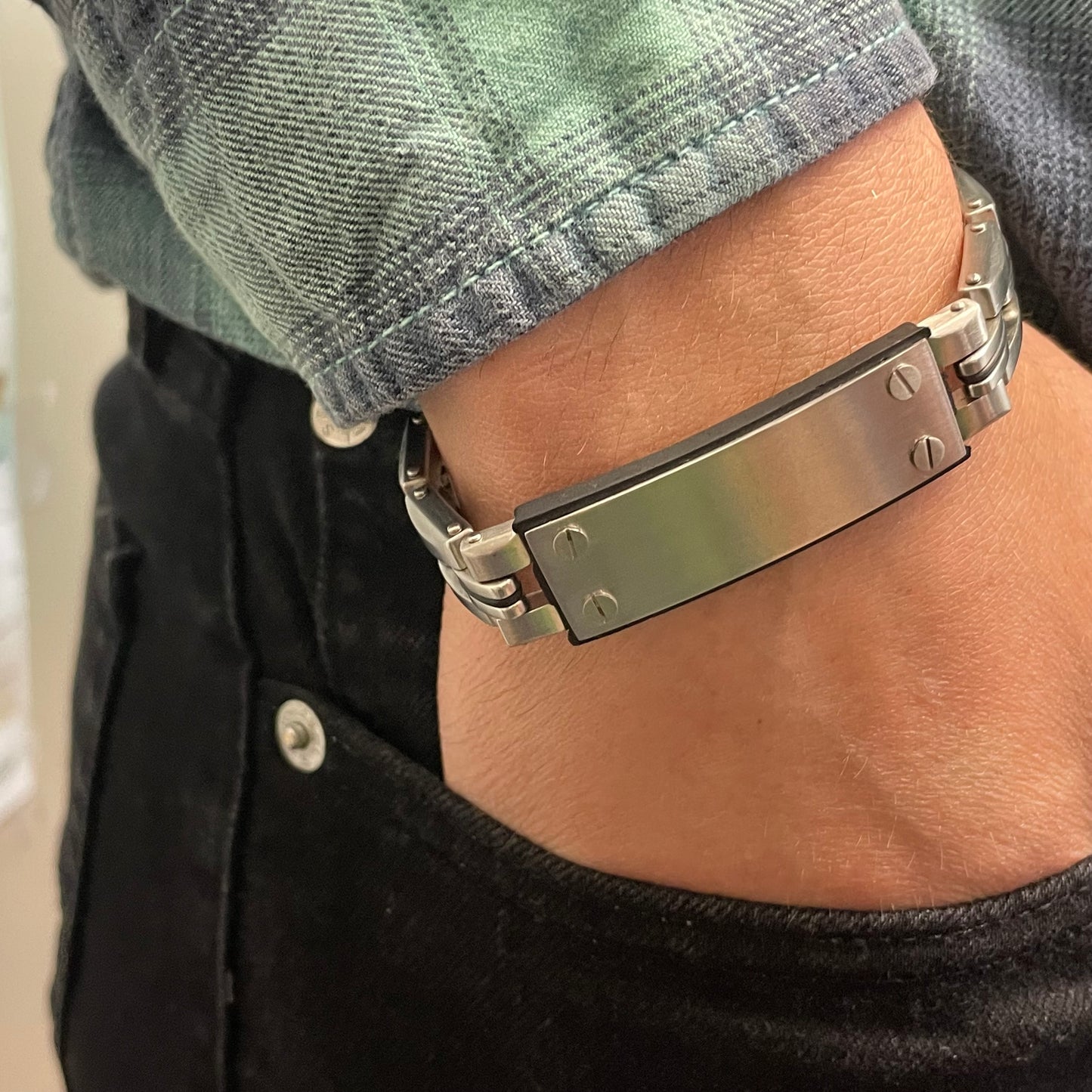 Personalized Mens Bracelets Stainless Steel Bracelets