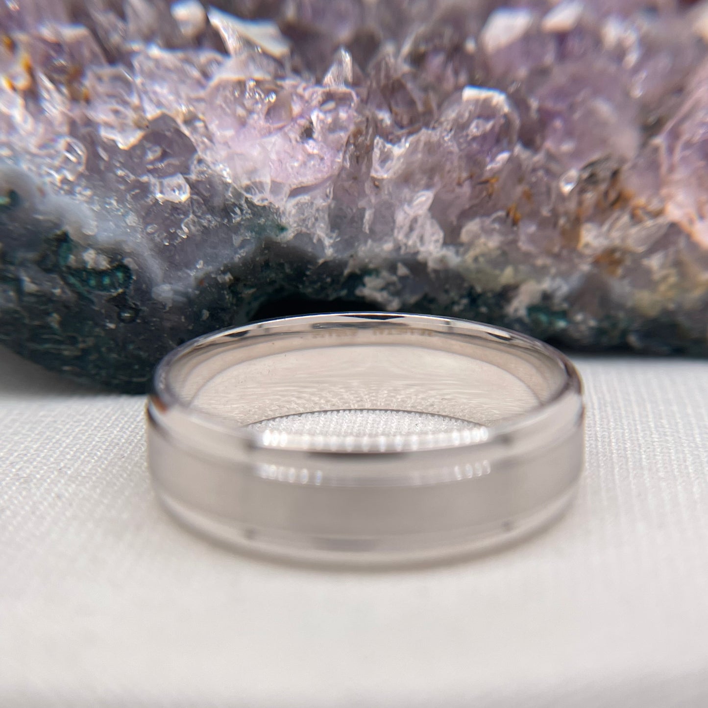 Mens Wedding Band Engagement Ring Comfort Wedding Band #4116