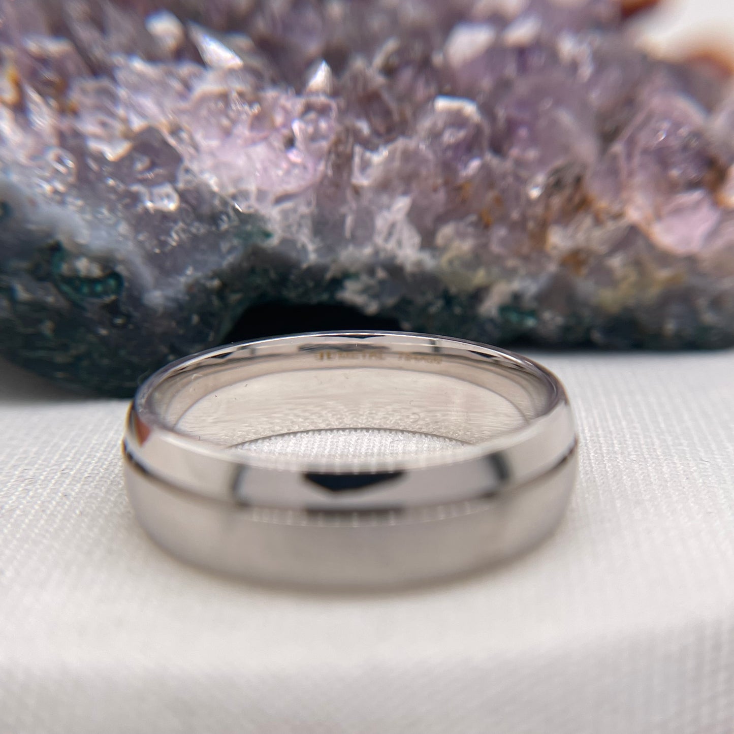 Mens Wedding Band Engagement Ring Comfort Wedding Band #4117