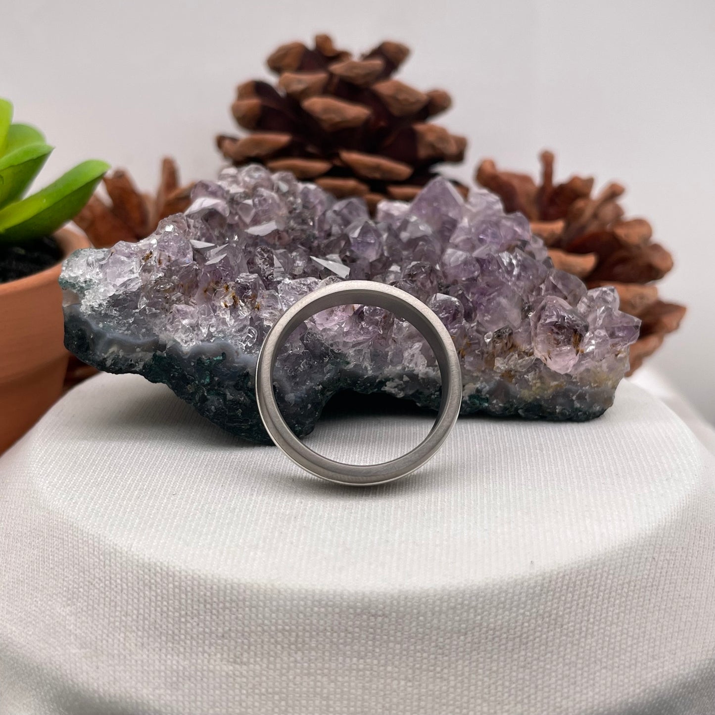 Mens Wedding Band Engagement Ring Comfort Wedding Band #4125