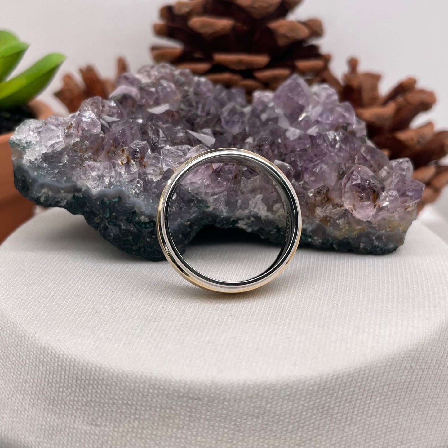 Mens Wedding Band Engagement Ring Comfort Wedding Band #4136