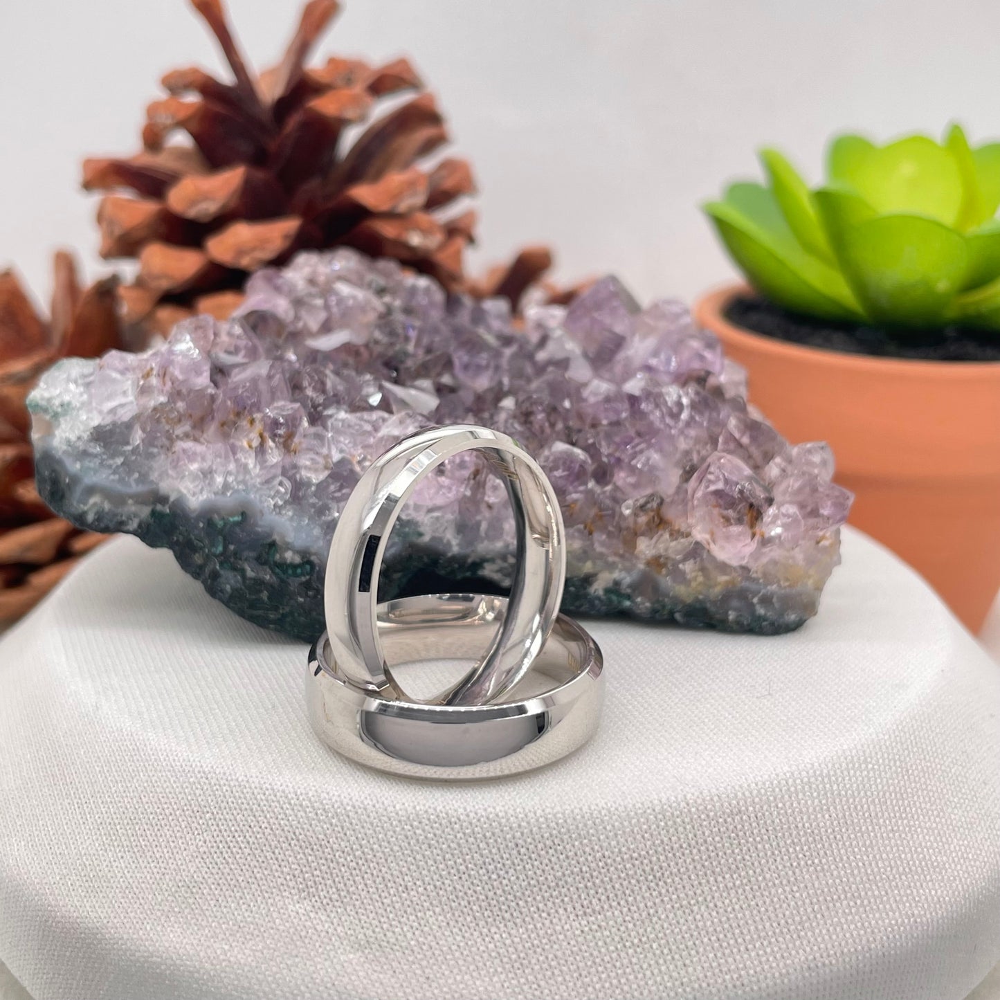 Mens Wedding Band Engagement Ring Comfort Wedding Band #4141