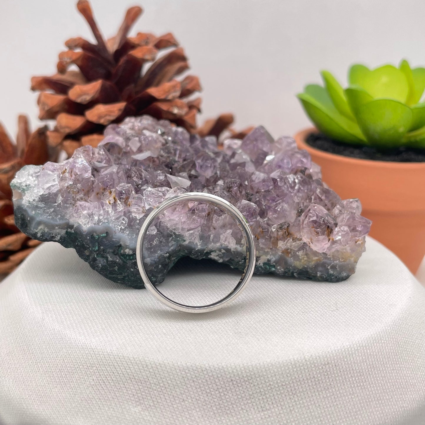 Mens Wedding Band Engagement Ring Comfort Wedding Band #4142