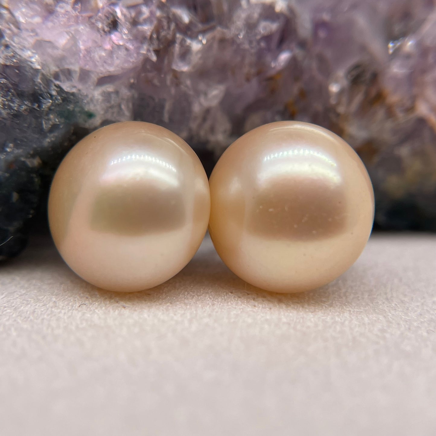 Silver Stud Pearl Earrings