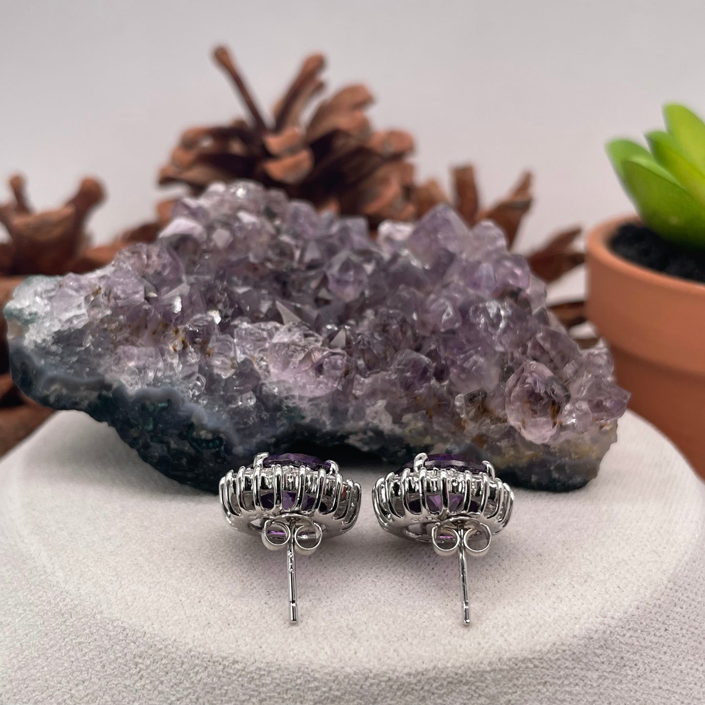 925 Sterling Silver Colorstone Earrings