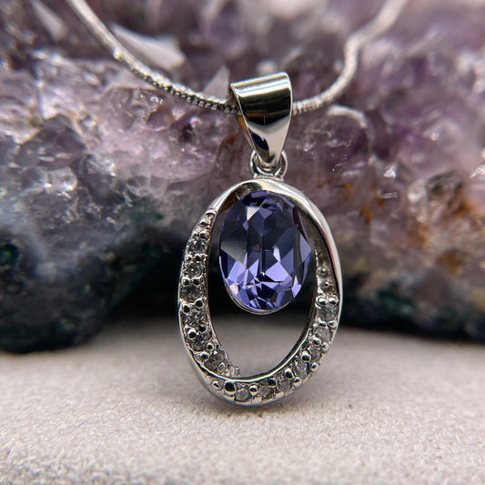 925 Sterling Silver Colorful Pendant