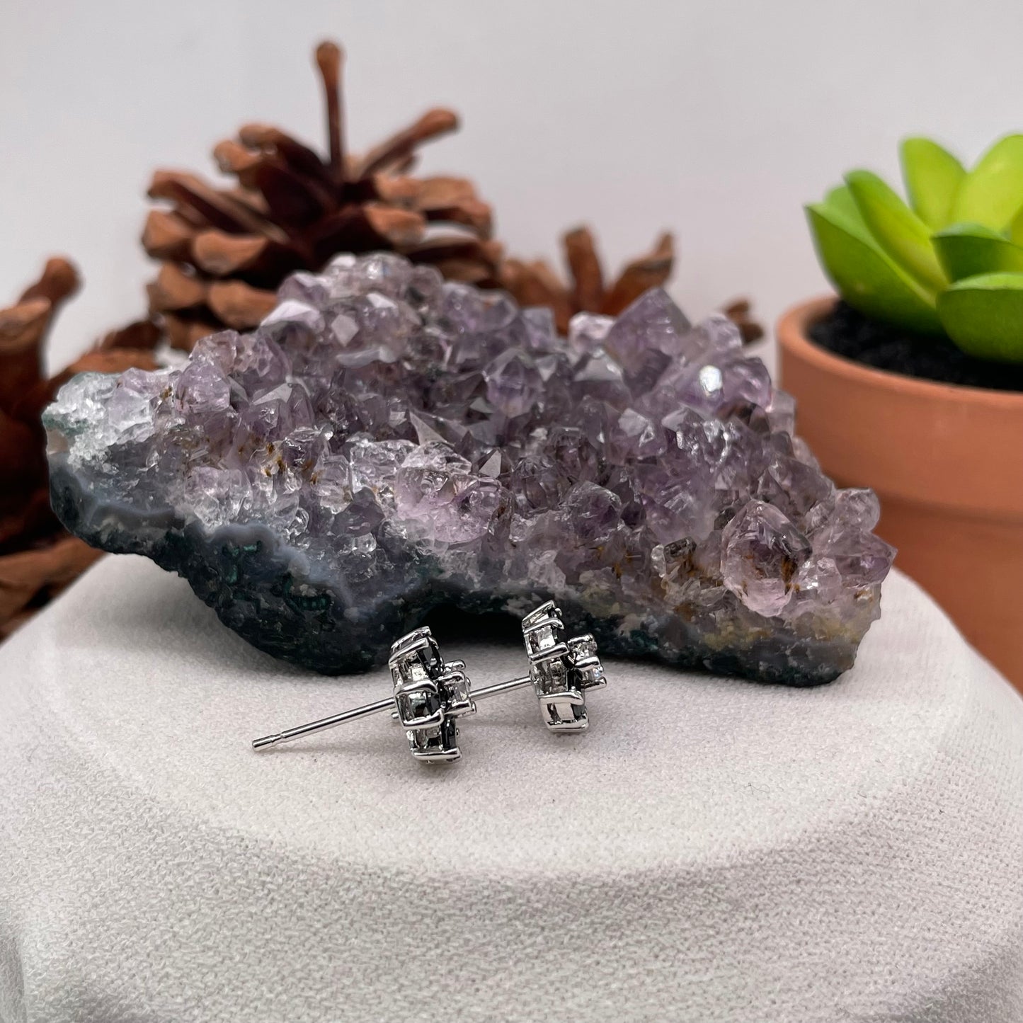 925 Sterling Silver Colorstone Earrings