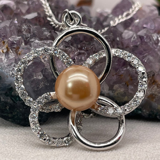 925 Sterling Silver Pearl Necklace