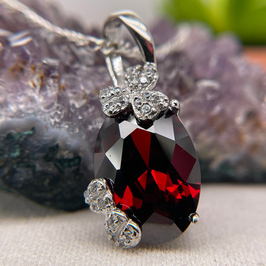 925 Sterling Silver Colorstone Necklace