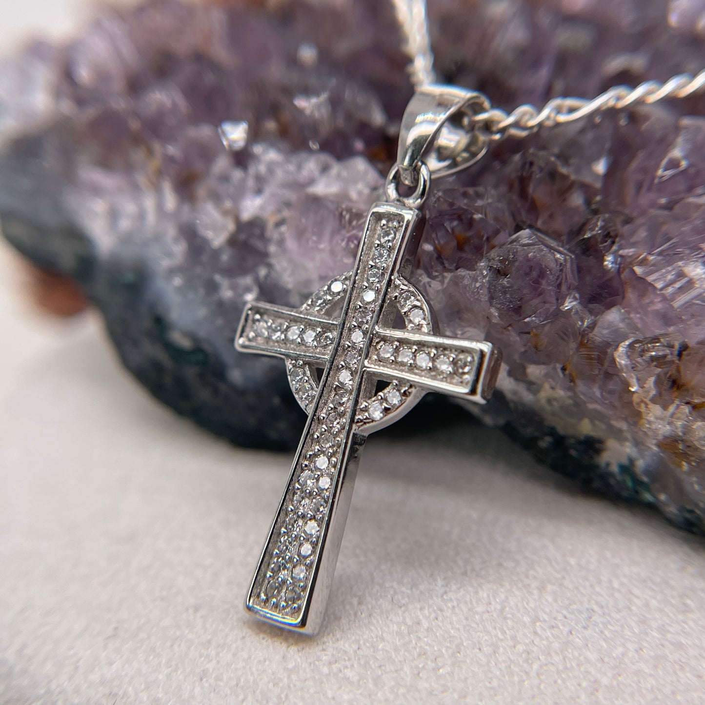 Cross Silver Pendant 925 Sterling Silver Cross Necklace