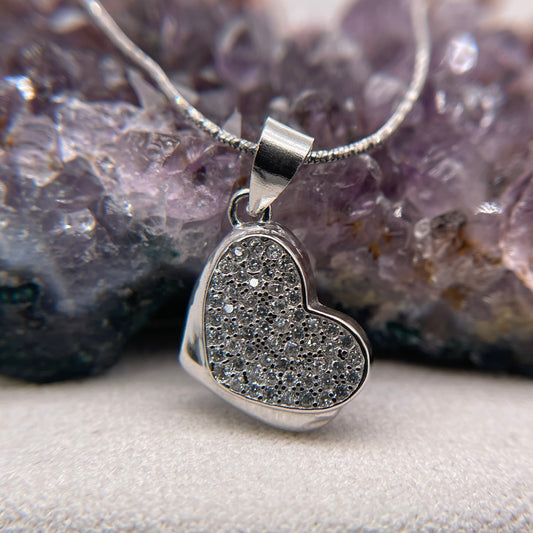 Heart Silver Pendant 925 Sterling Silver Heart Necklace