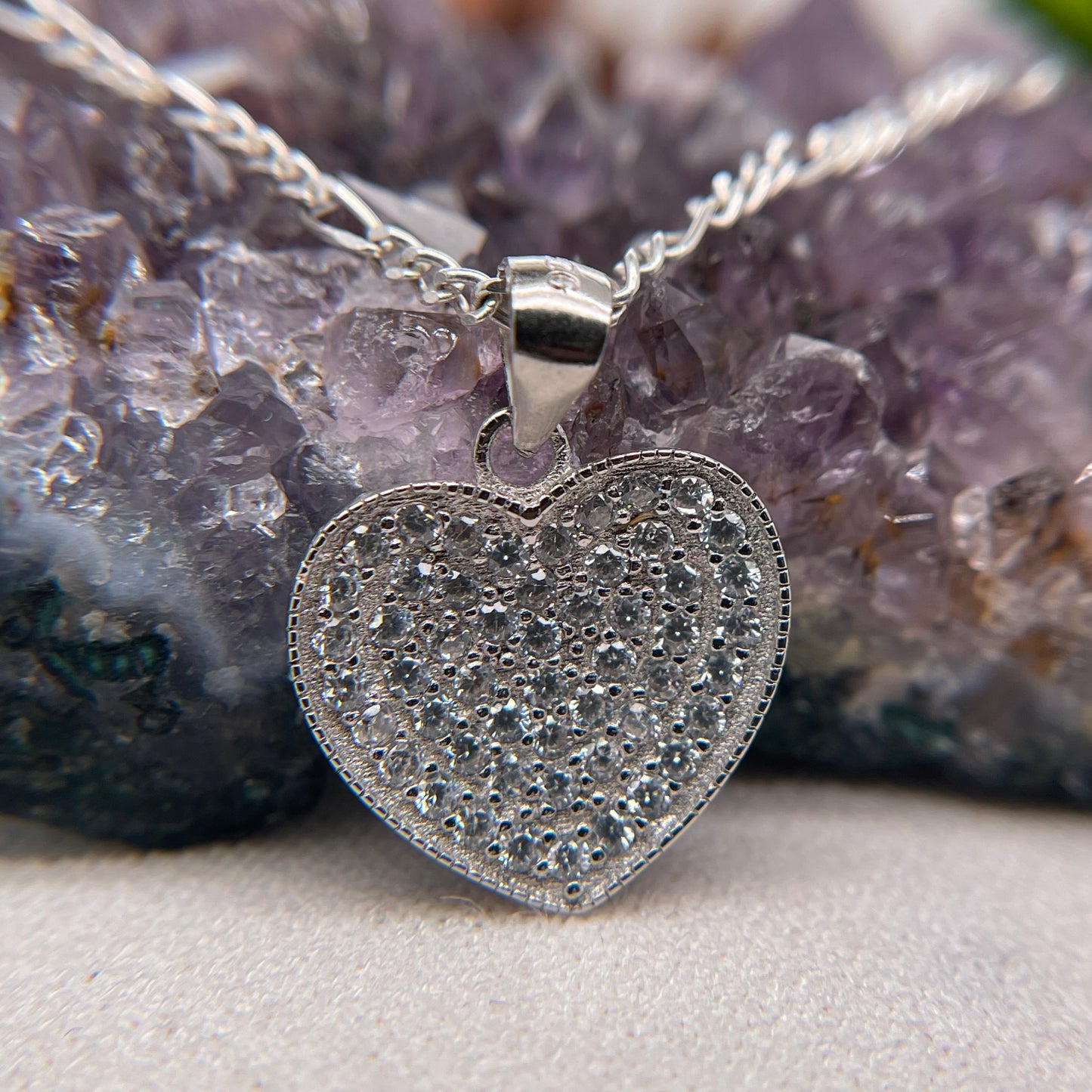 Heart Silver Pendant 925 Sterling Silver Heart Necklace