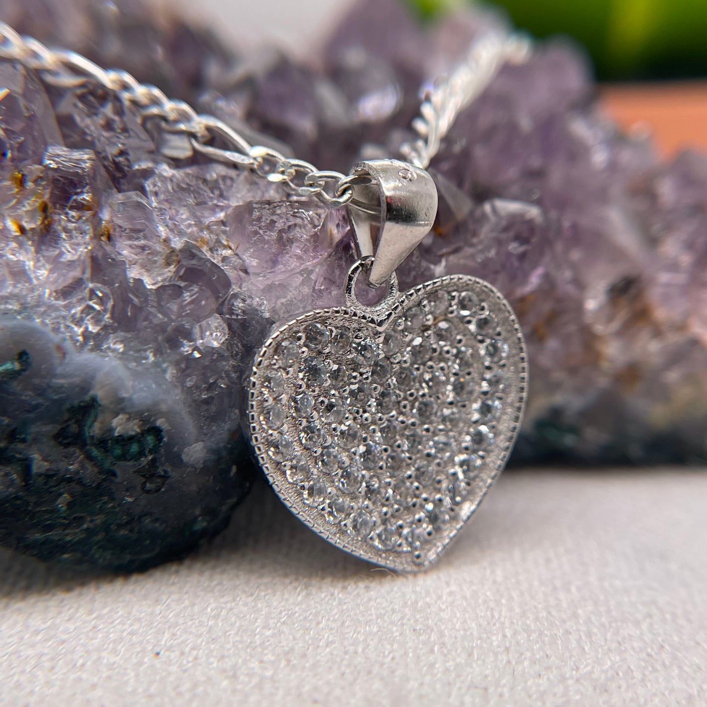 Heart Silver Pendant 925 Sterling Silver Heart Necklace