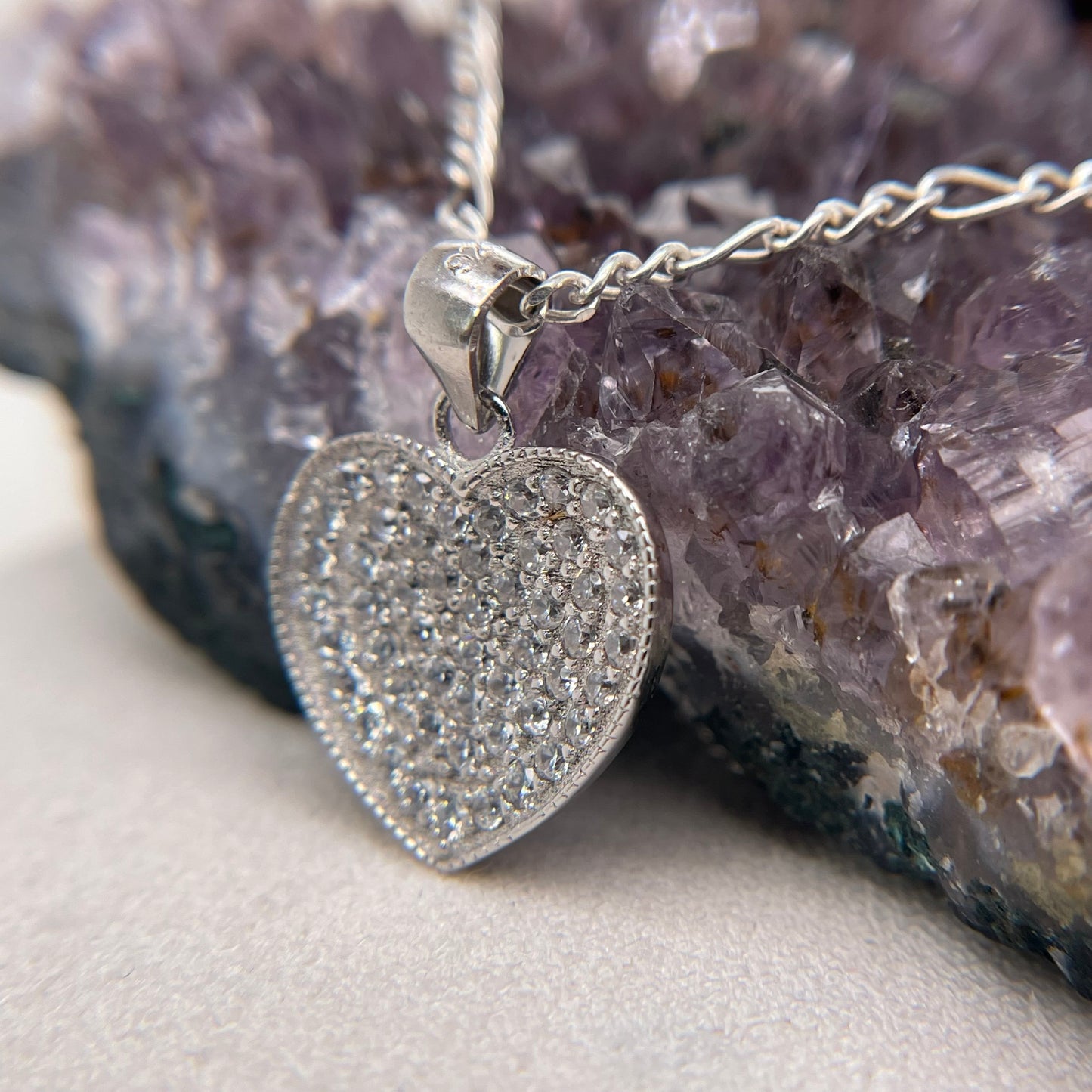 Heart Silver Pendant 925 Sterling Silver Heart Necklace