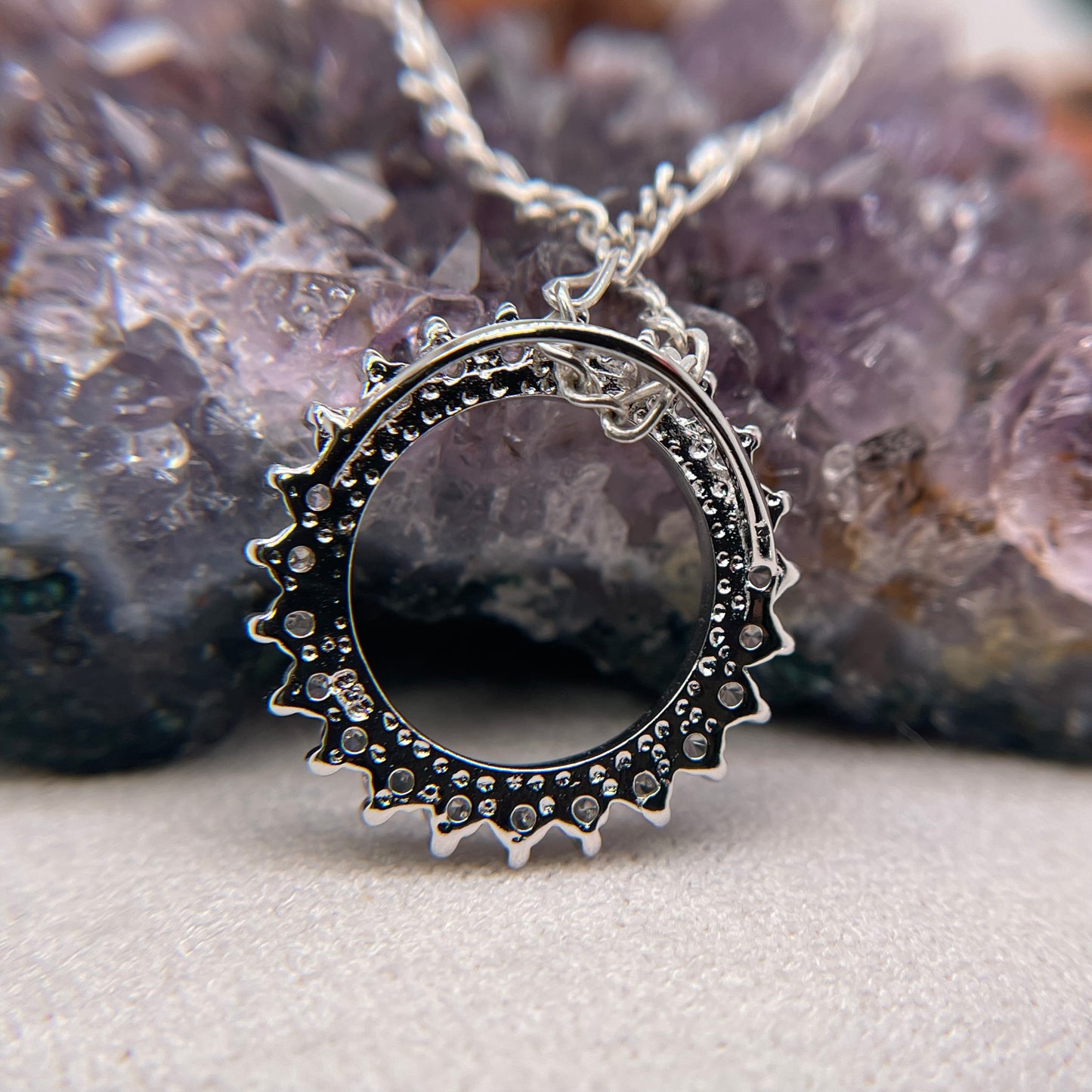 Moon Silver Pendant 925 Sterling Silver Moon Necklace