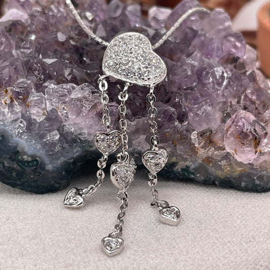 Heart Silver Pendant 925 Sterling Silver Heart Necklace