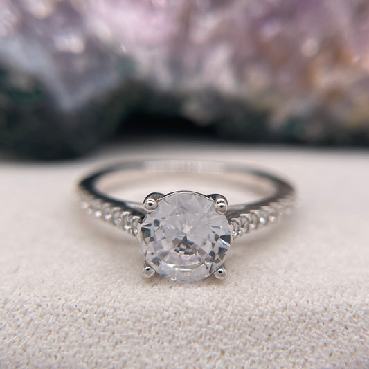 1.19 Carat Round Brilliant Lab Created / Naturel Diamond Engagement Ring