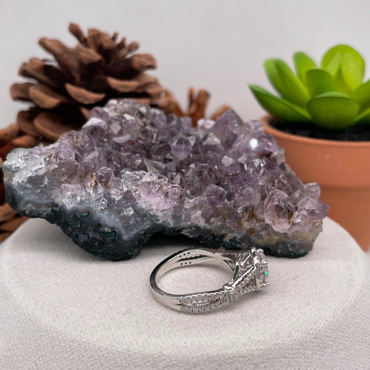 1.32 Carat Round Brilliant Lab Created / Naturel Diamond Engagement Ring