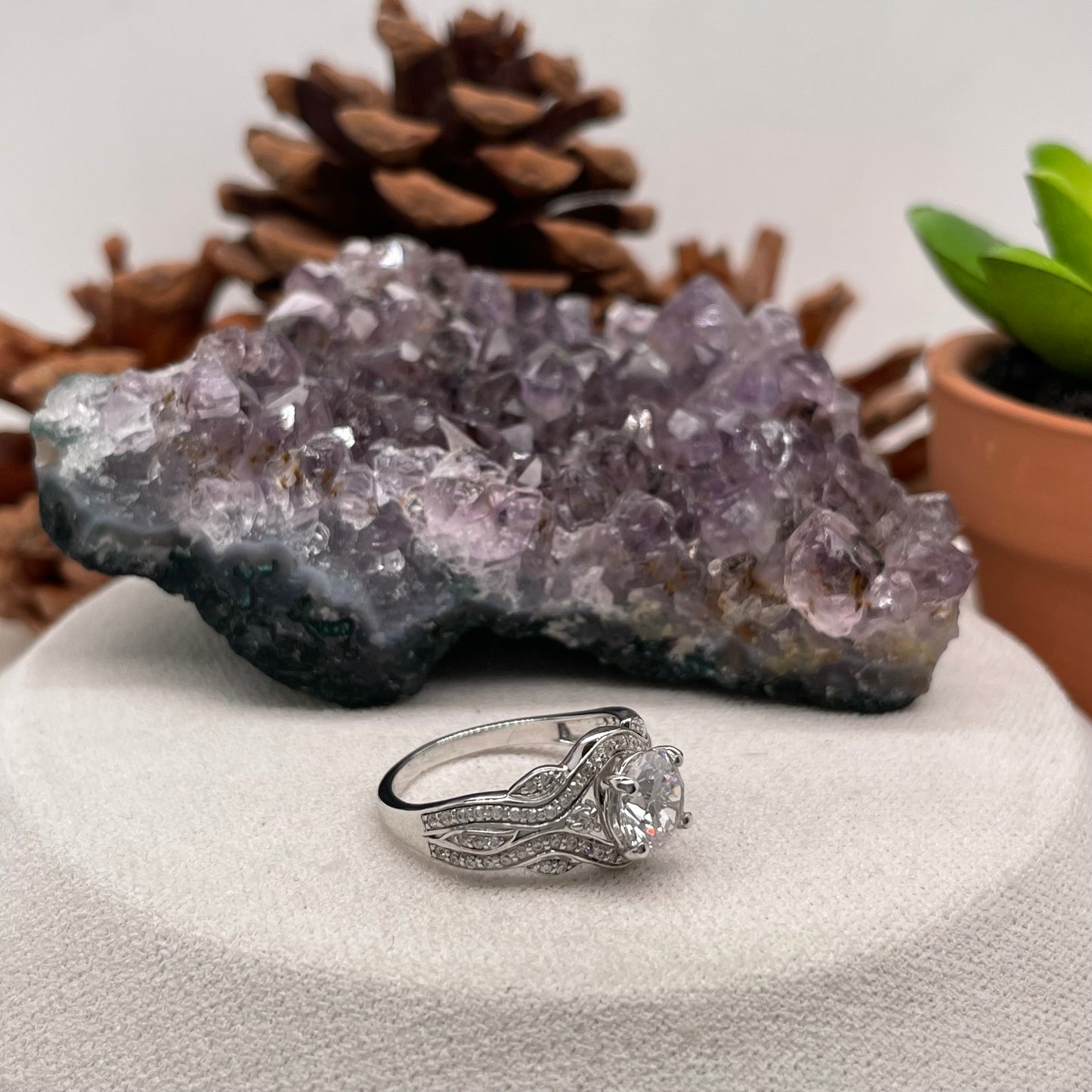 0.83 Carat Round Brilliant Lab Created / Naturel Diamond Engagement Ring Diamond Ring
