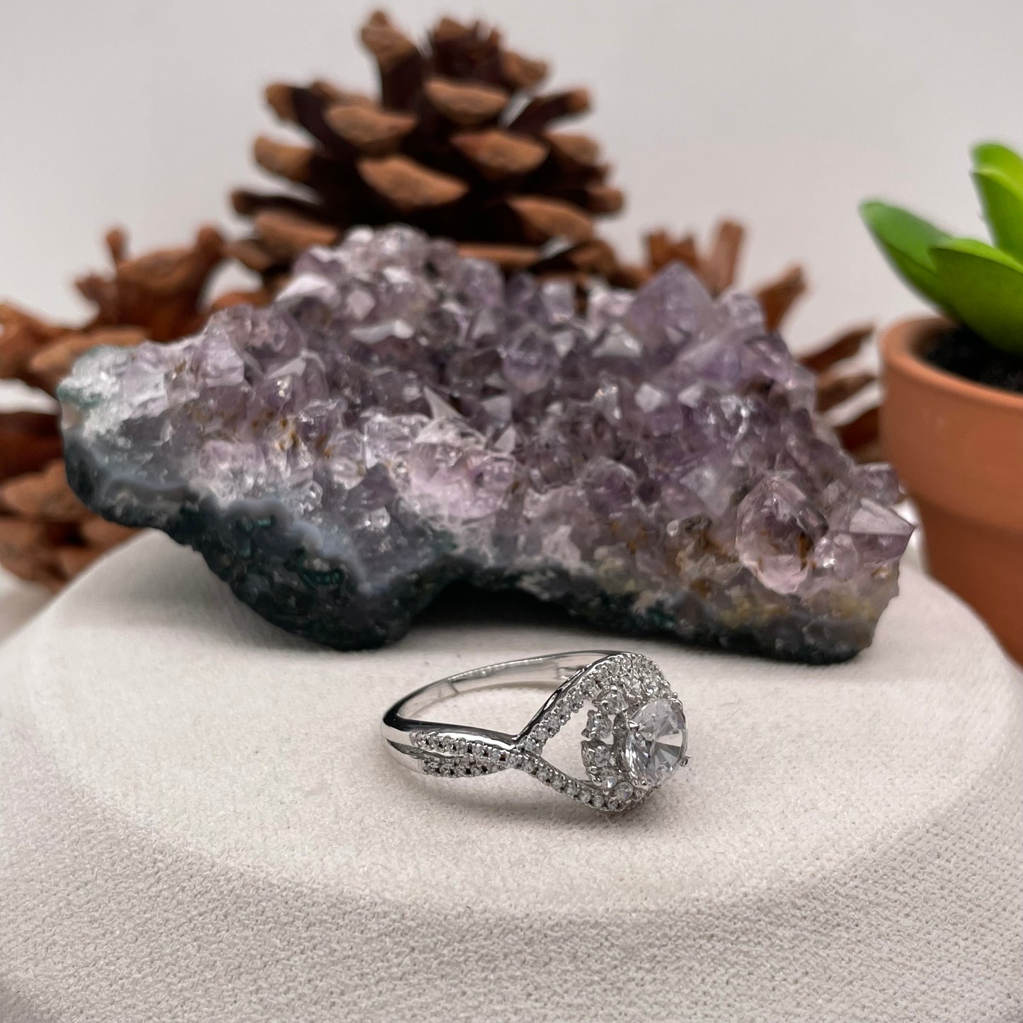 1.22 Carat Round Brilliant Lab Created / Naturel Diamond Engagement Ring Diamond Ring