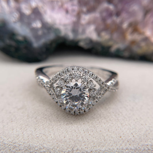 1.22 Carat Round Brilliant Lab Created / Naturel Diamond Engagement Ring Diamond Ring