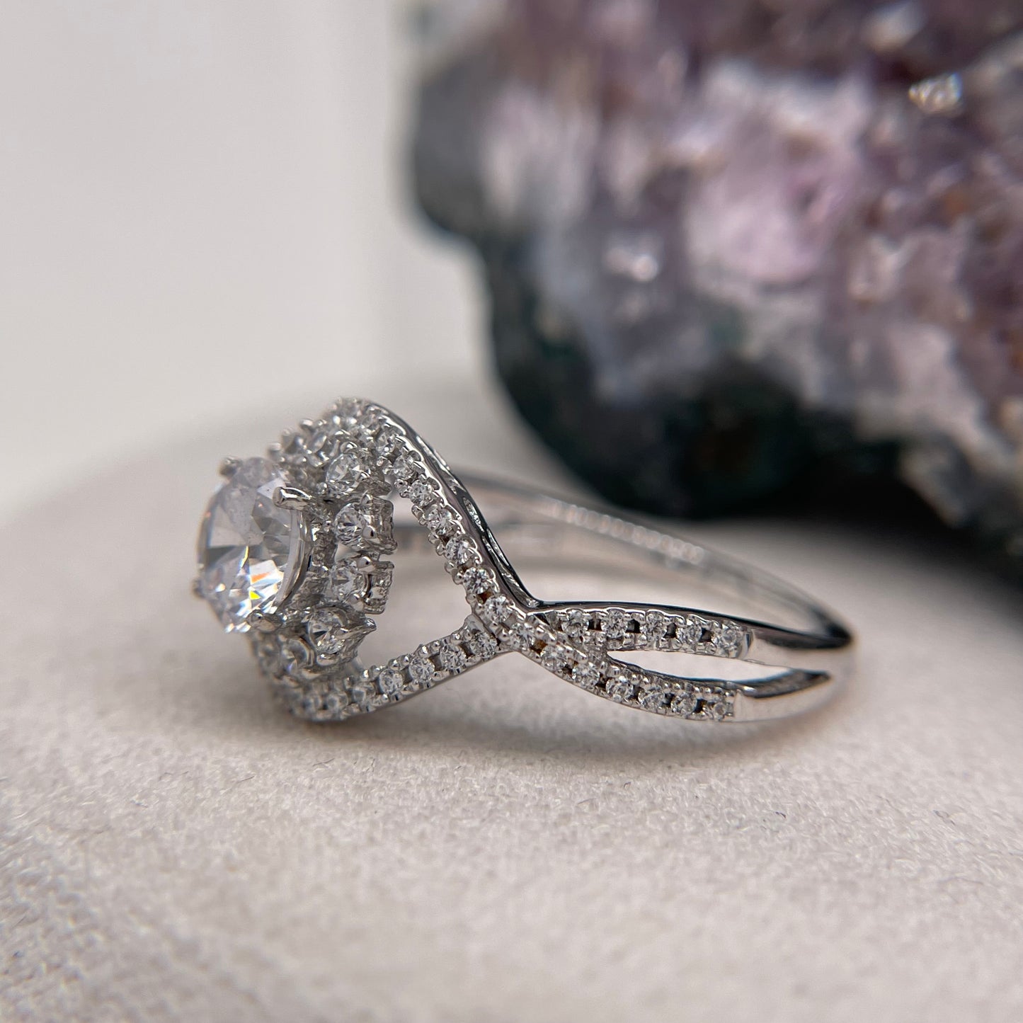 1.22 Carat Round Brilliant Lab Created / Naturel Diamond Engagement Ring Diamond Ring
