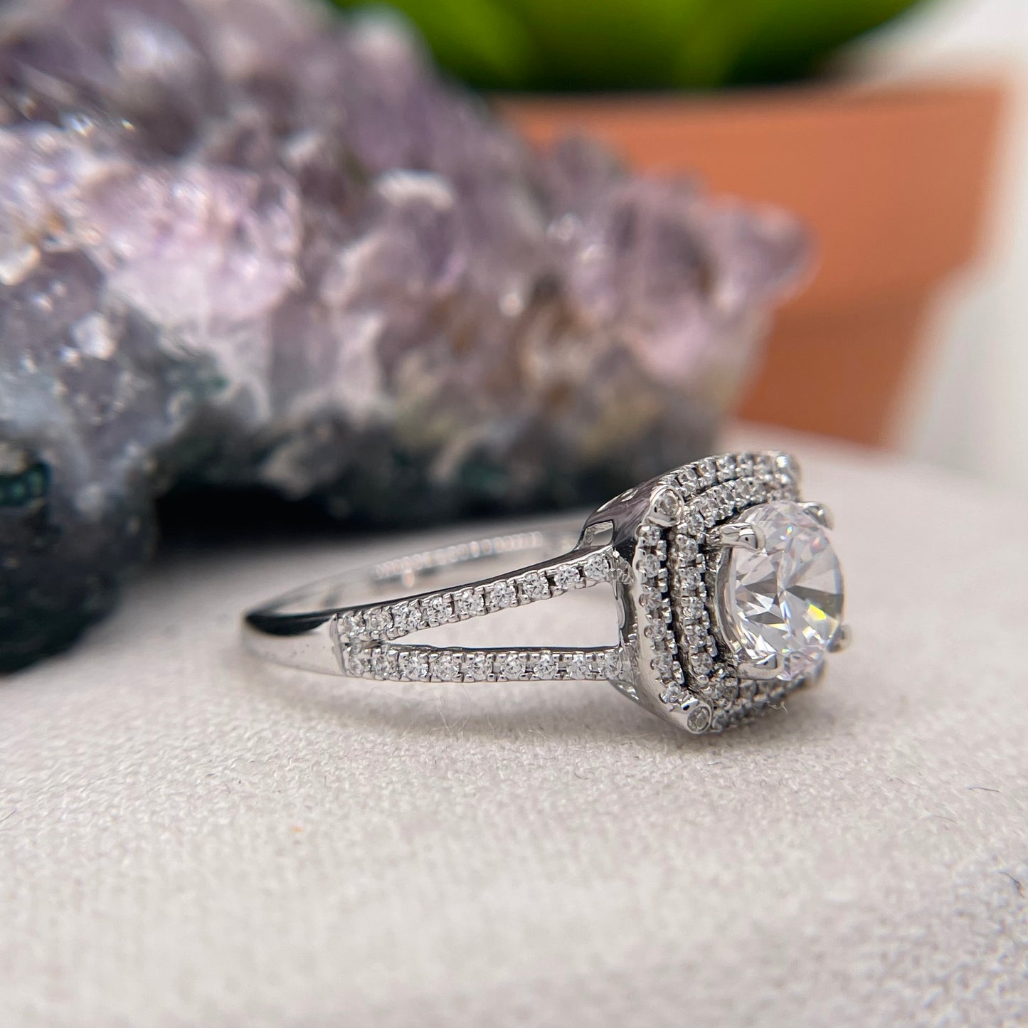 1.40 Carat Round Brilliant Lab Created / Naturel Diamond Engagement Ring Diamond Ring