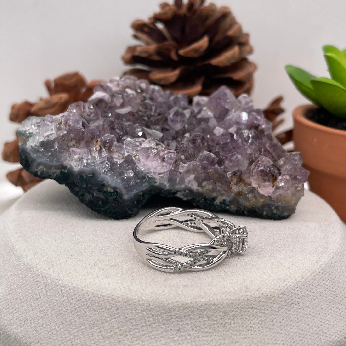 0.82 Carat Round Brilliant Lab Created / Naturel Diamond Engagement Ring Diamond Ring