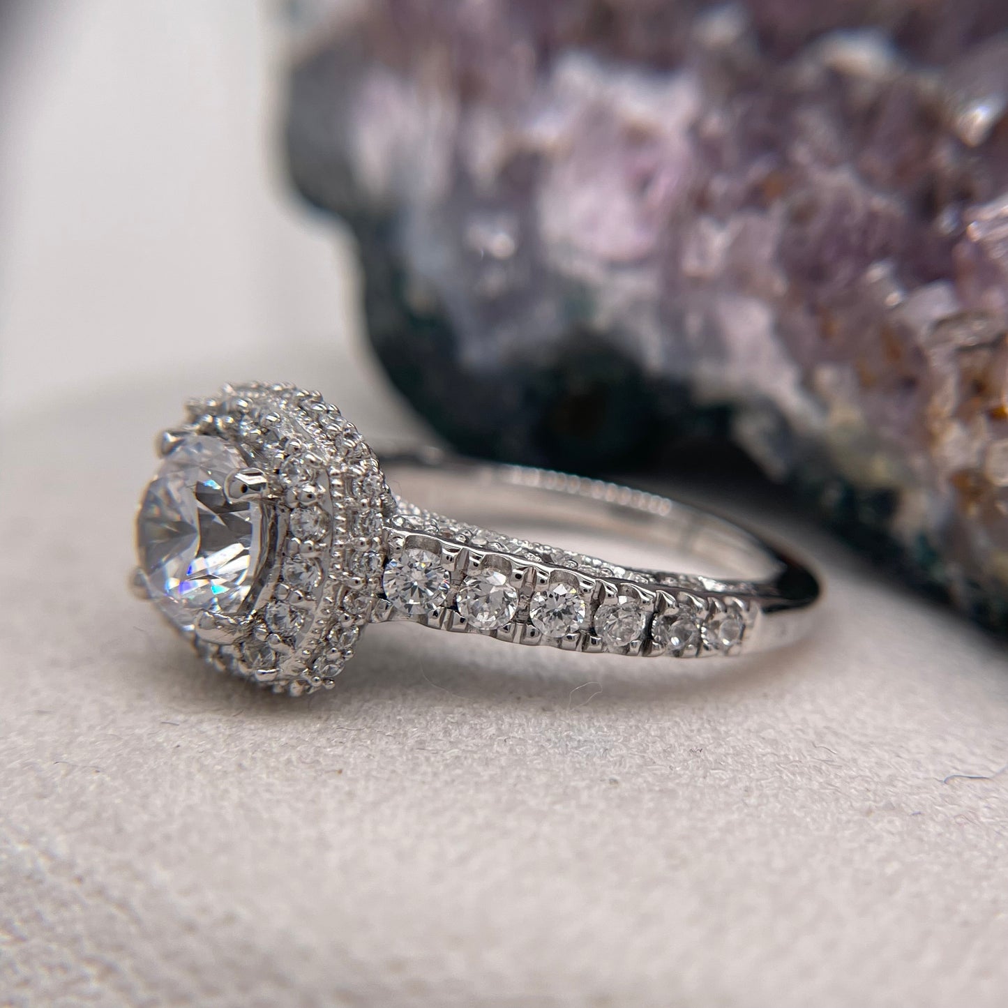 2.19 Carat Round Brilliant Lab Created / Naturel Diamond Engagement Ring Diamond Ring