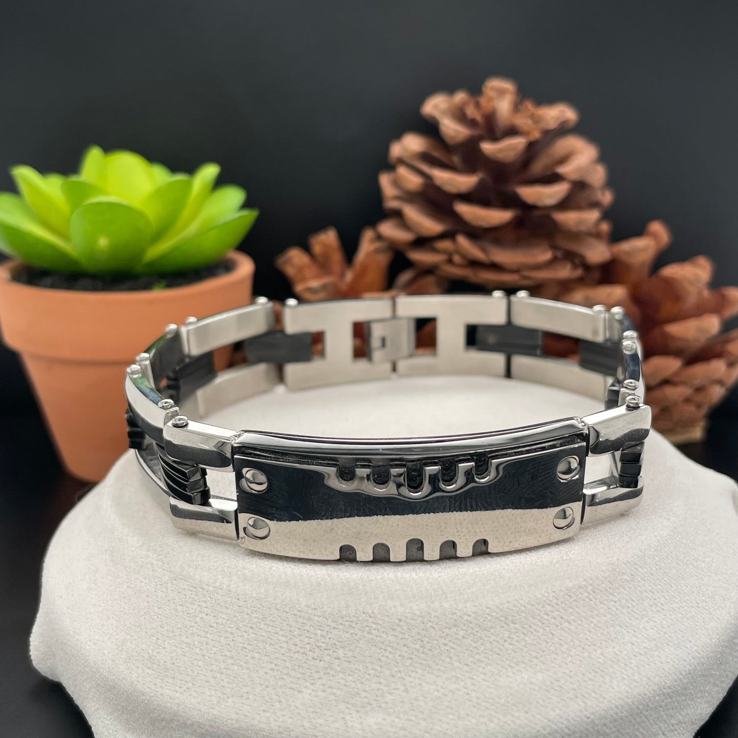 Personalized Mens Bracelets Stainless #3101