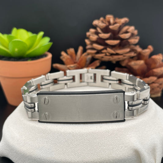 Personalized Mens Bracelets Stainless Steel Bracelets #3103