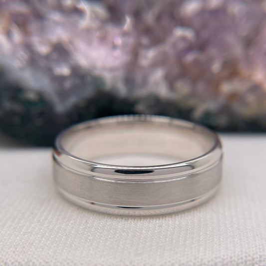 Mens Wedding Band Engagement Ring Comfort Wedding Band #4116