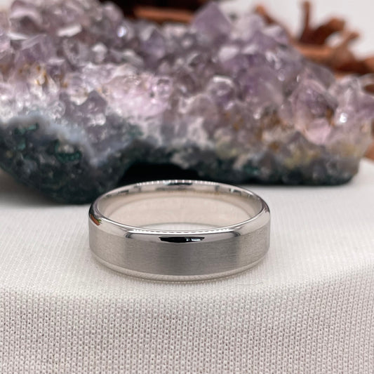 Mens Wedding Band Engagement Ring Comfort Wedding Band #4118