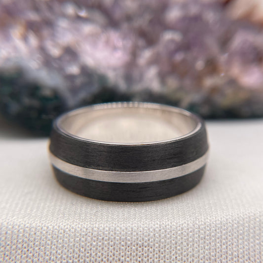 Mens Wedding Band Engagement Ring Comfort Wedding Band #4122