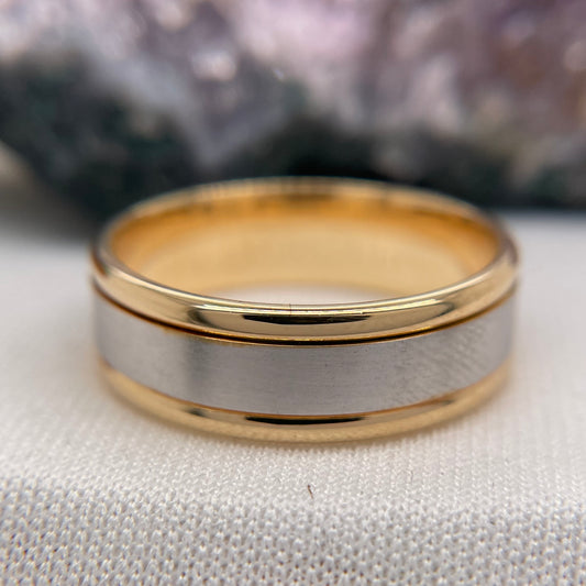 Mens Wedding Band Engagement Ring Comfort Wedding Band #4129