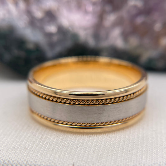 Mens Wedding Band Engagement Ring Comfort Wedding Band #4130