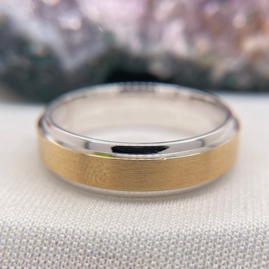 Mens Wedding Band Engagement Ring Comfort Wedding Band #4136