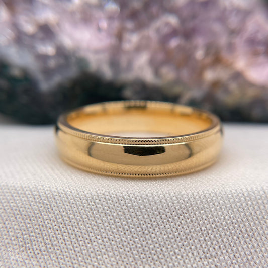 Mens Wedding Band Engagement Ring Comfort Wedding Band #4144