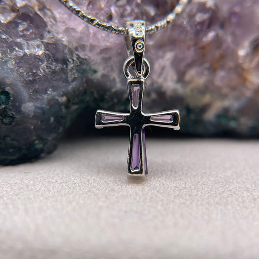 Cross Silver Pendant 925 Sterling Silver Cross Necklace
