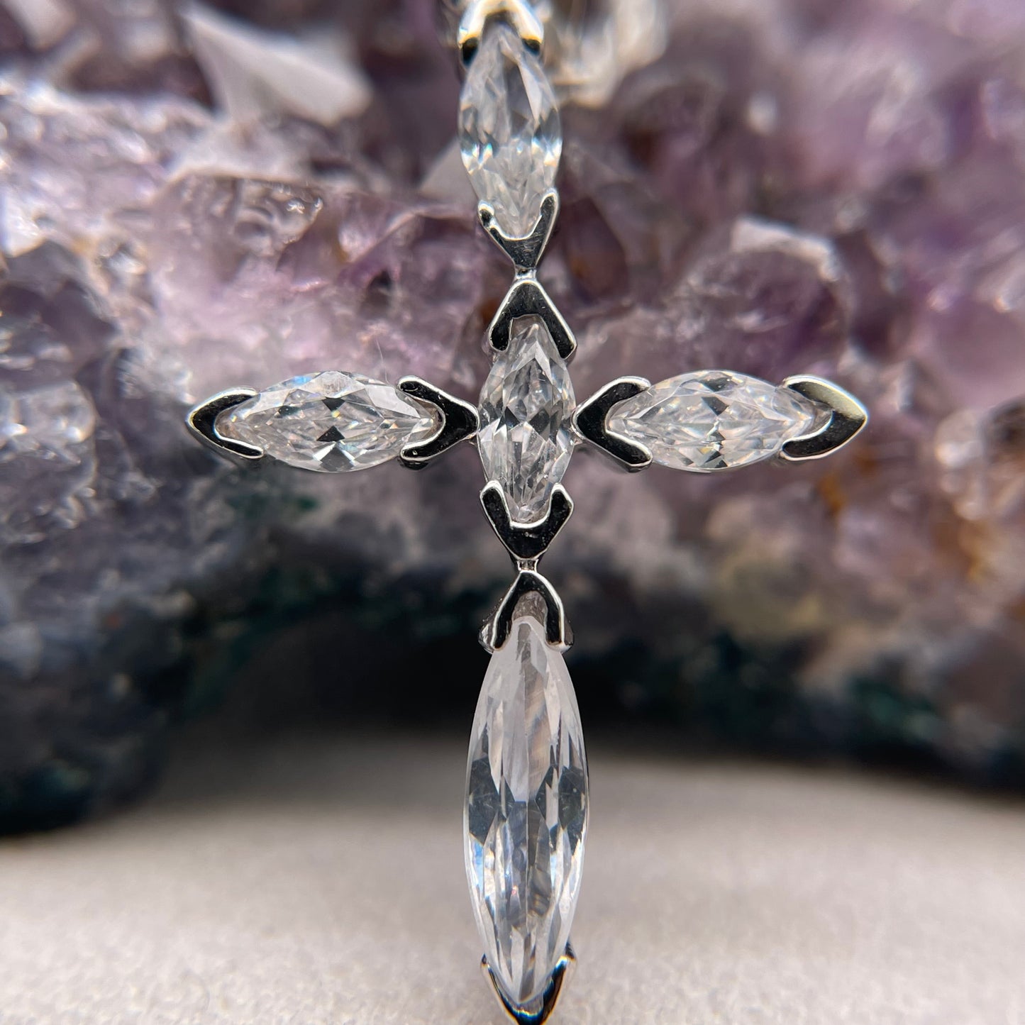 Cross Silver Pendant 925 Sterling Silver Cross Necklace