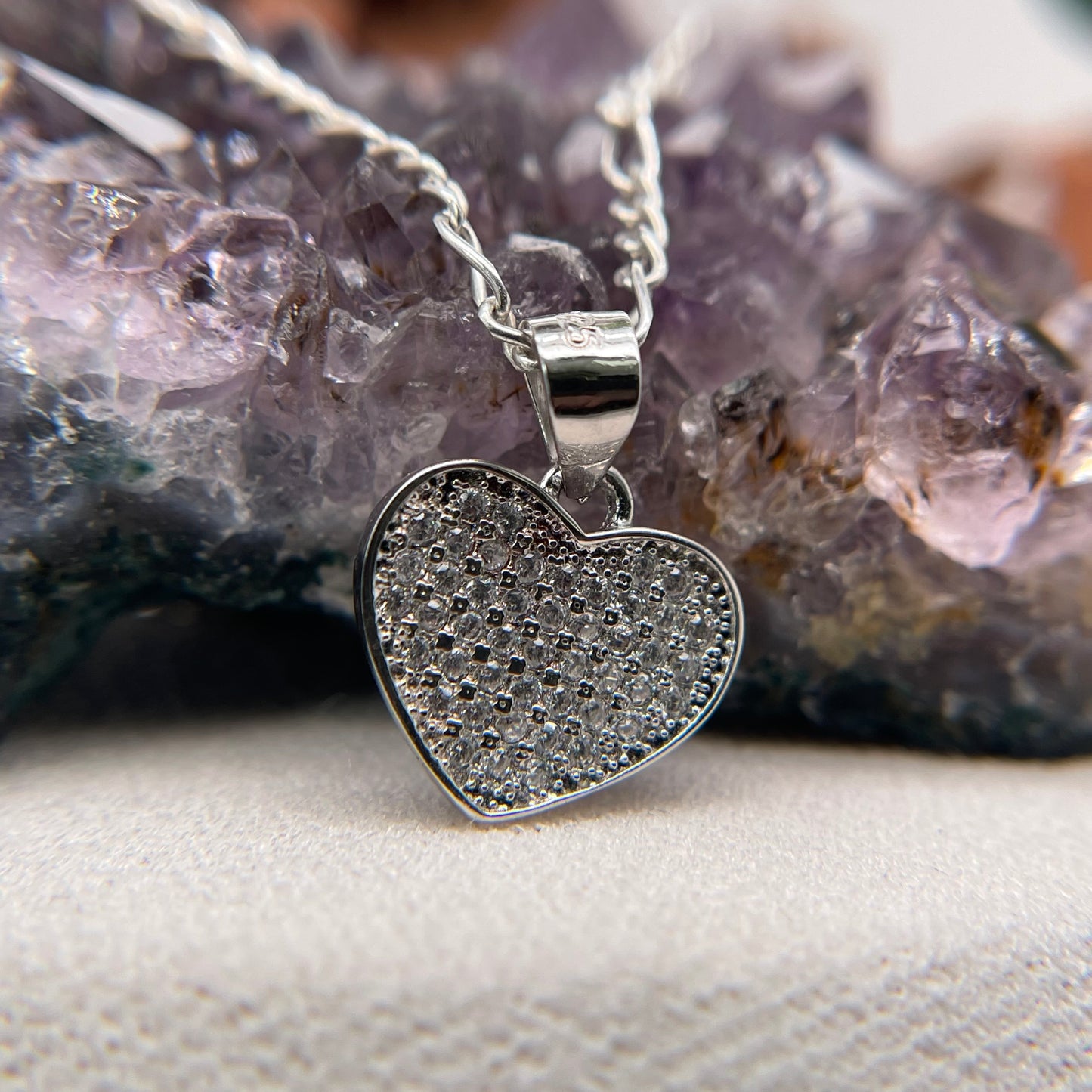 Heart Silver Pendant 925 Sterling Silver Heart Necklace