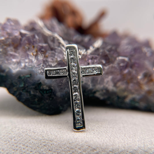 Cross Silver Pendant 925 Sterling Silver Cross Necklace