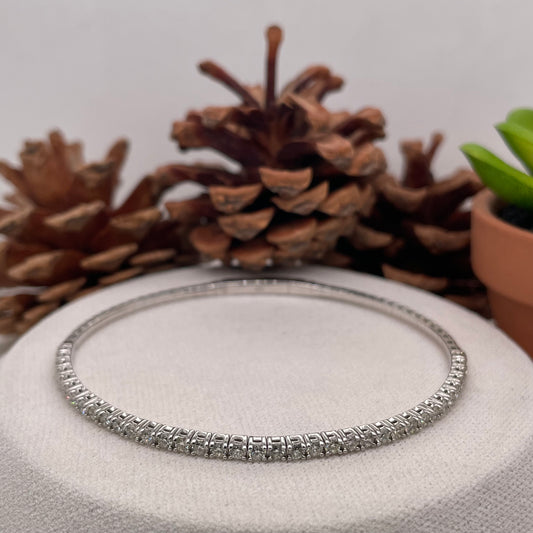 14K White Gold Tennis Bracelet with 1.50CT Diamond