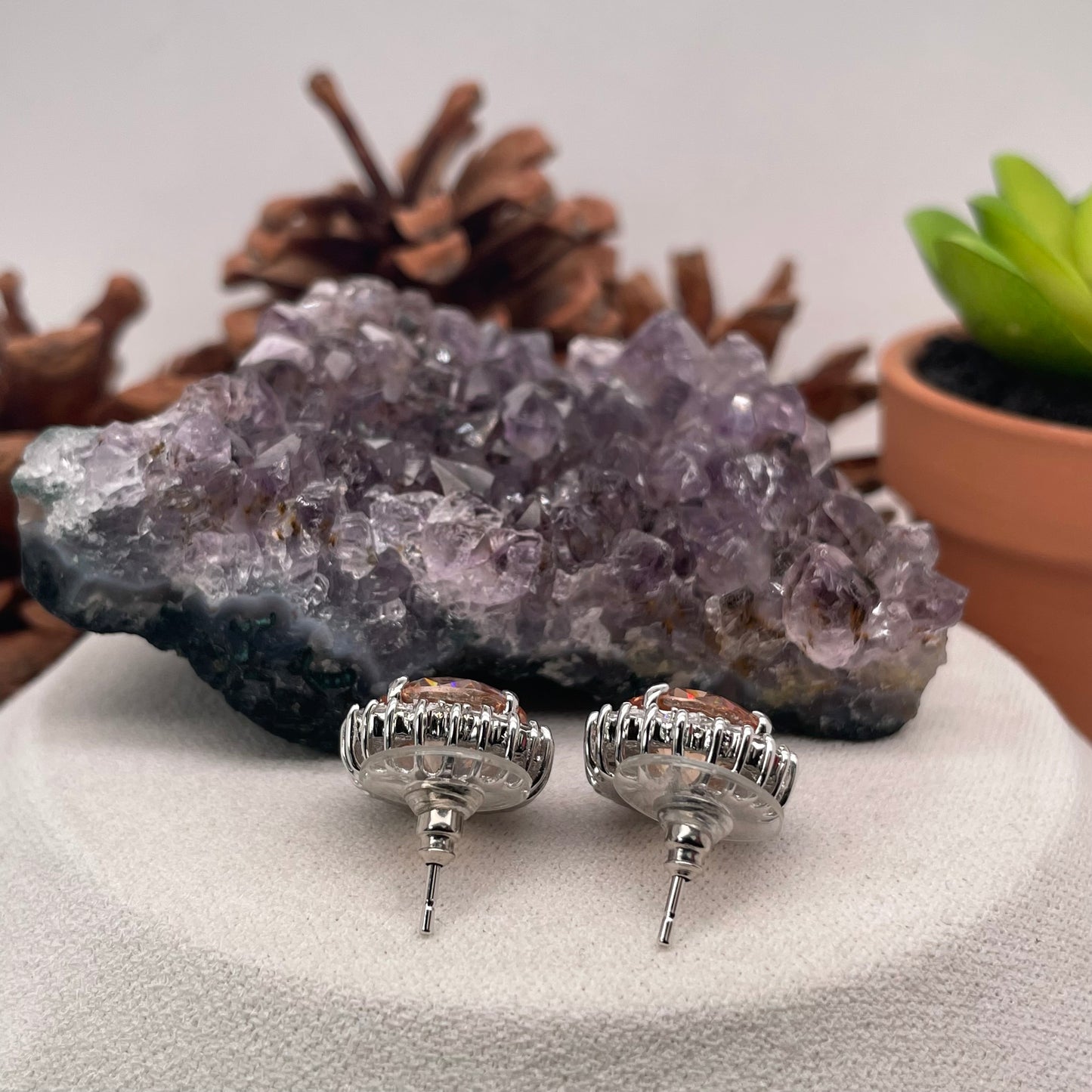 925 Sterling Silver Colorstone Earrings