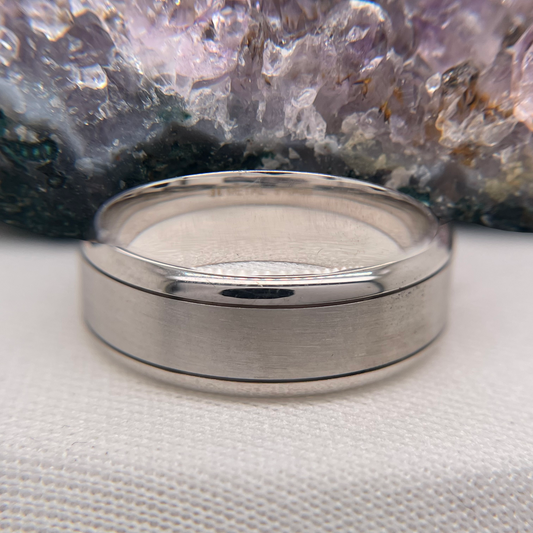 Mens Wedding Band Engagement Ring Comfort Wedding Band #4112